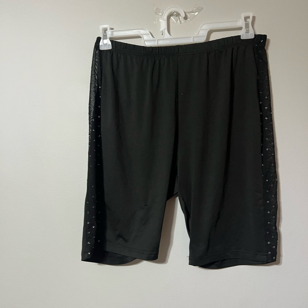 Glittery biker shorts